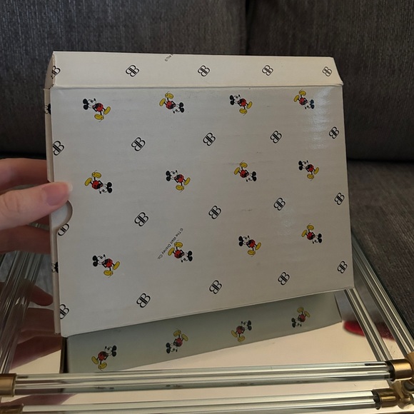 Disney Vintage 5x3 Photograph Picture Frame Mickey Mouse Red Flowers Decor New - Picture 3 of 3